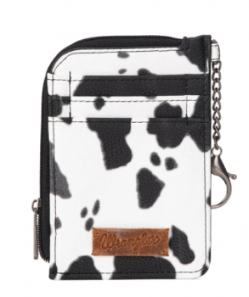 WRANGLER COW PRINT DUAL WLT BLK