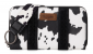 WRANGLER COW PRINT WALLET BLACK
