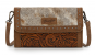 WRANGLER HIDE WRISTLET BAG BROWN