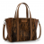 WRANGLER HAIR ON HIDE TOTE BRN
