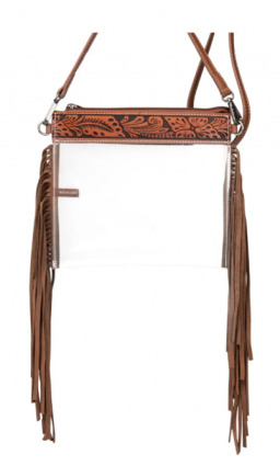 MW CLEAR BAG GTR STRAP BROWN