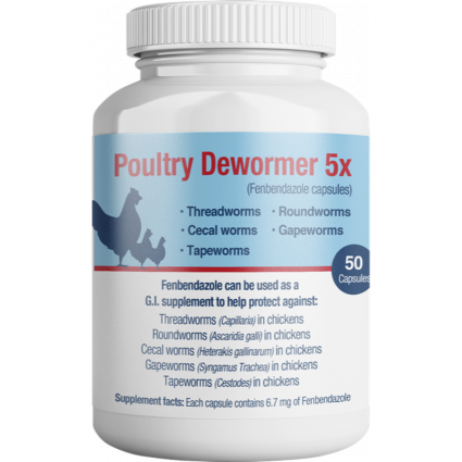POULTRY DEWORMER 5X 50CT