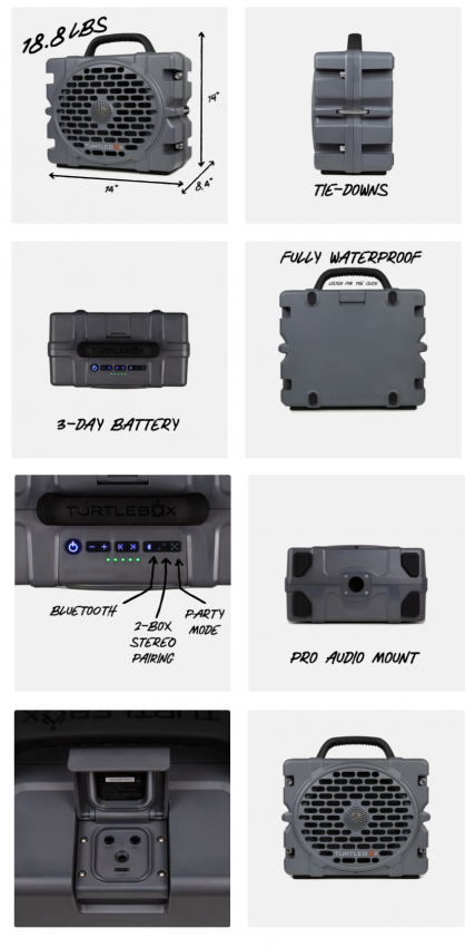 Turtlebox Grande - Gray