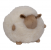 WHITE SHEEP FACE PILLOW