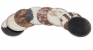PLAIN COWHIDE COASTER ROUND