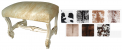 4FT BENCH W COWHIDE TOP
