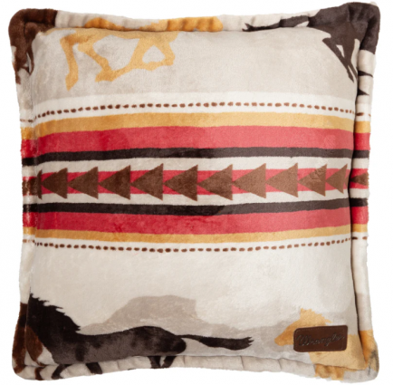 WRANGLER RUNNING HORSES PILLOW