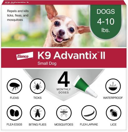 K9 BAYER ADVANTIX SMALL DOG 4PK