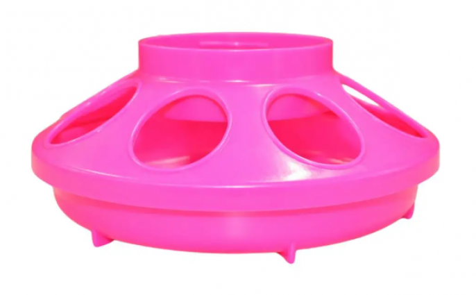 1QT PLASTIC FEEDER BASE HOT PINK
