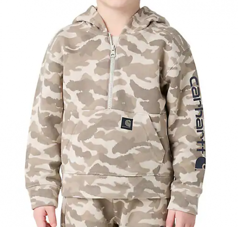 Half-Zip Camo Logo Sweatshirt