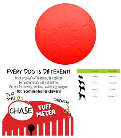 8" JOLLY SOCCER BALL ORANGE