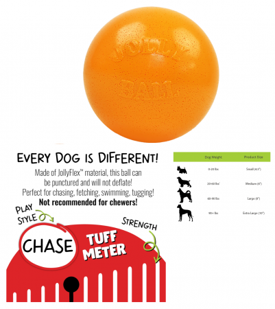 4.5" JOLLY BOUNCE N PLAY ORANGE