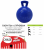 8" TUG-N-TOSS JOLLY BALL BLUE