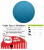 8" JOLLY SOCCER BALL OCEAN BLUE
