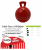 4.5" TUG-N-TOSS JOLLY BALL RED