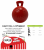 6" TUG-N-TOSS JOLLY BALL RED
