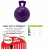 8" TUG-N-TOSS JOLLY BALL PURPLE