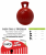 8" TUG-N-TOSS JOLLY BALL RED