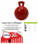 10" TUG-N-TOSS JOLLY BALL RED