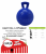 4.5" TUG-N-TOSS JOLLY BALL BLUE