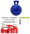 6" TUG-N-TOSS JOLLY BALL BLUE