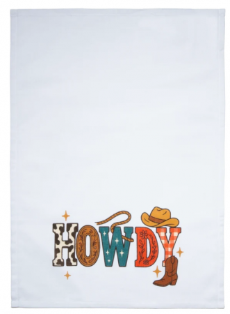 WRANGLER HOWDY TEA TOWEL