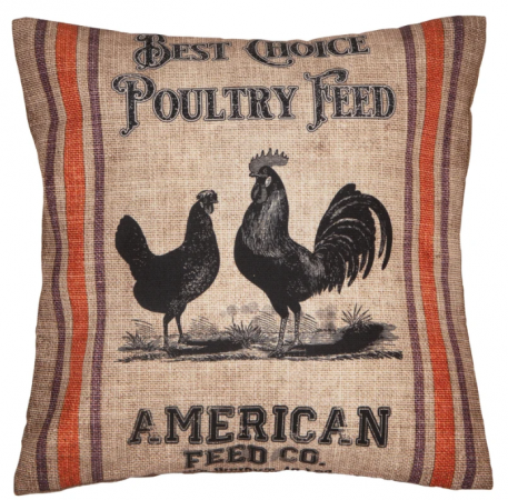 POULTRY FEED OUTDOOR PILLOW