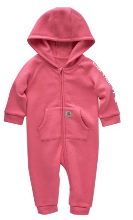 Fleece Zip-Front Hooded Coverall