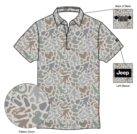 JEEP EASTER EGG CAMO POLO