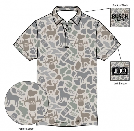 BUSCH OUTDOORS CAMO POLO