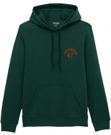 WRANGLER 47 HOODIE HUNTER GREEN