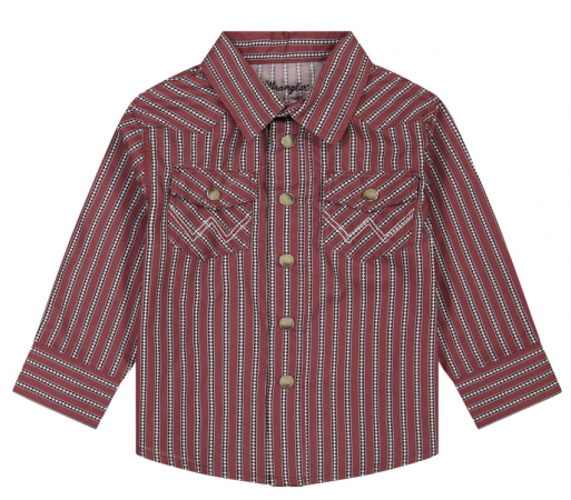 INFANT WESTERN SNAP SHIRT RED