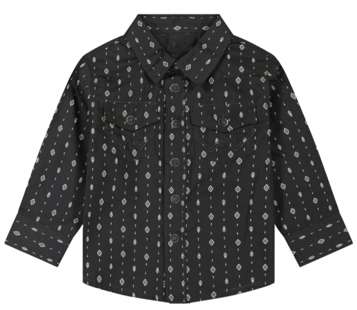 INFANT WESTERN SNAP SHIRT BLACK