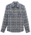RETRO LS SNAP SHIRT NAVY AZTEC