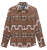 RETRO LS SNAP SHIRT BROWN AZTEC