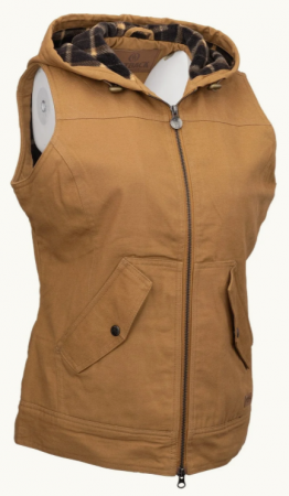 CANVAS HEIDI VEST BROWN