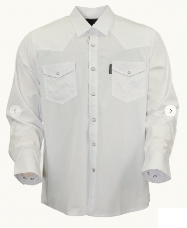 MOAB WSTRN SNAP BAMBOO SHIRT WHT