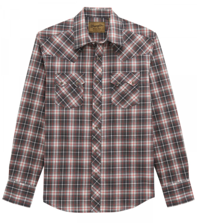 RETRO LS SHIRT BLACK PLAID