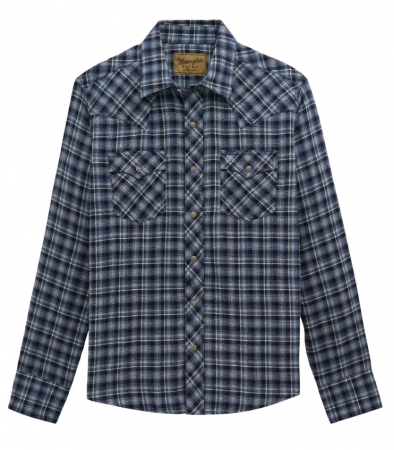 RETRO LS FLANNEL BLUE