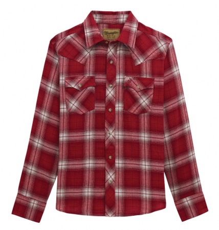 RETRO LS FLANNEL RED