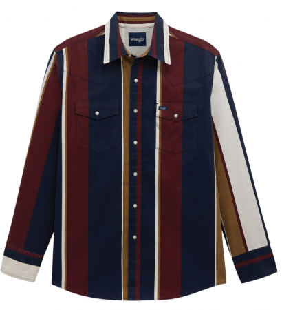 LS BRUSHPOPPER SHIRT NAVY