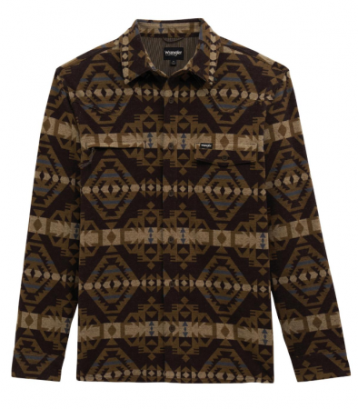 ATG BLANKET SHACKET BRN CHECOTAH