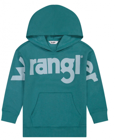 GIRLS LOGO HOODIE TURQUOISE
