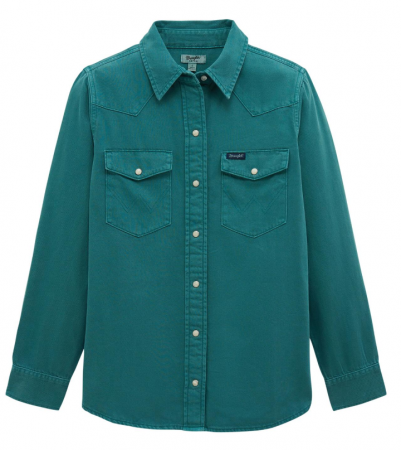 VINTAGE SNAP SHIRT TURQUOISE