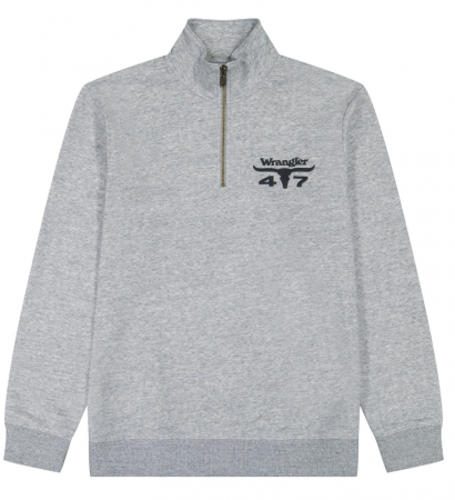 WRANGLER 47 QTR ZIP GREY