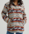 Retro Lined Shacket Horse Print