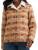 Retro Jacquard Coat Tan Aztec