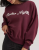 RODEO NIGHTS SWEATSHIRT BURGUNDY