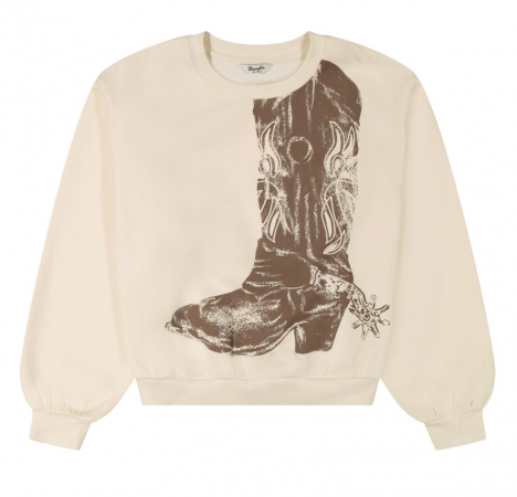 VINTAGE BOOT SWEATSHIRT CREAM