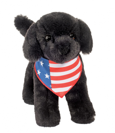 LIBERTY BLACK LAB W FLAG BANDANA